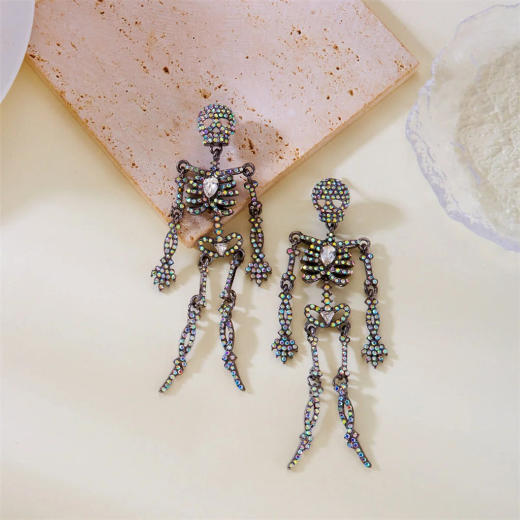 Vespera Gothic Skeleton Earrings