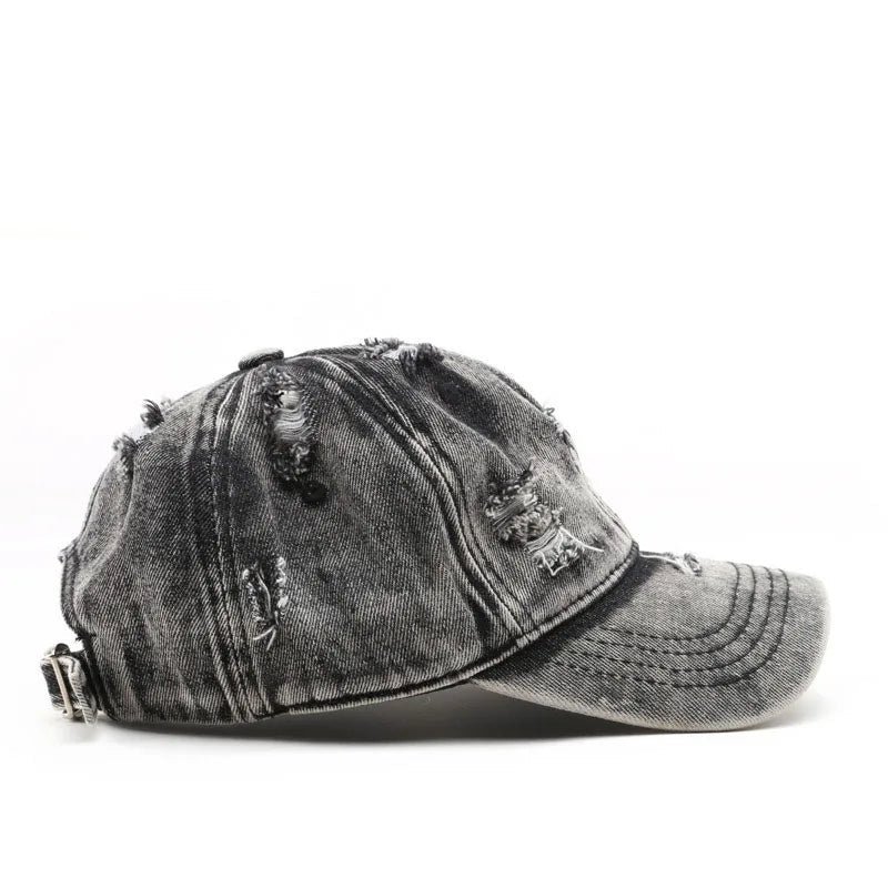 Hudson Washed Denim Cap Set