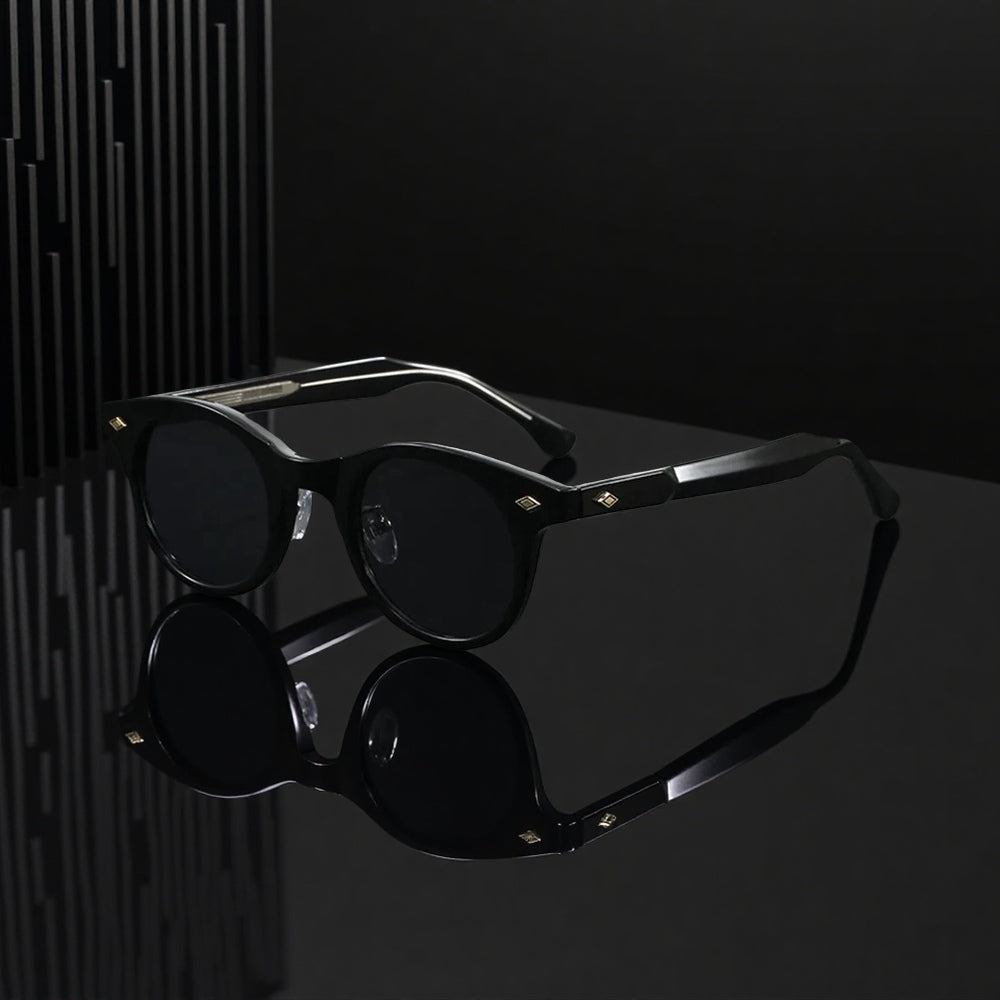 Torque Acetate Round Sunglasses