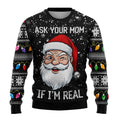 Unisex X-Mas Sweater - Ask Your Mum Black