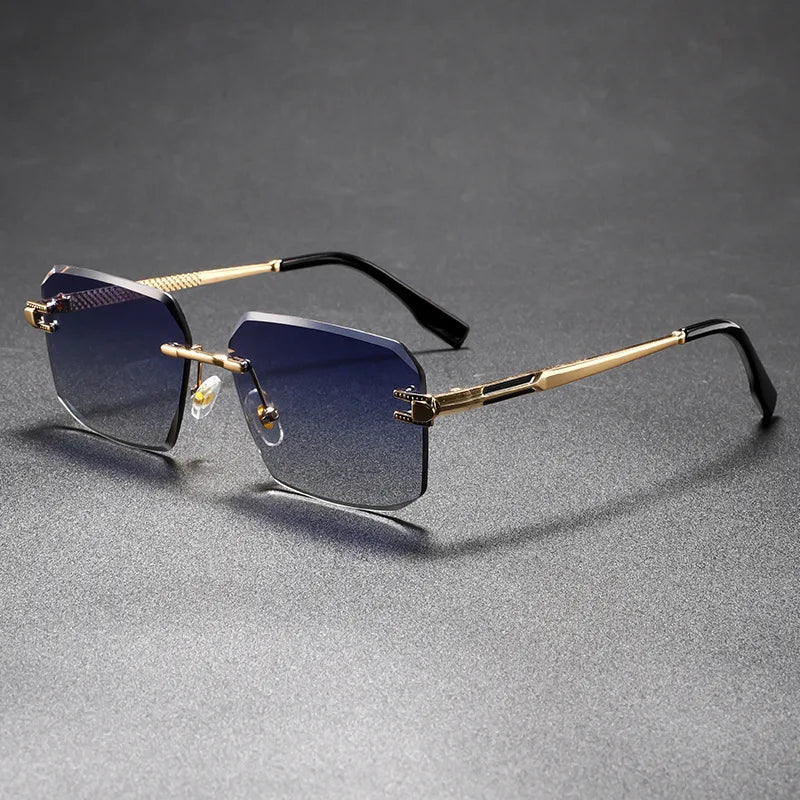 Aurel Rimless Rectangle Sunglasses