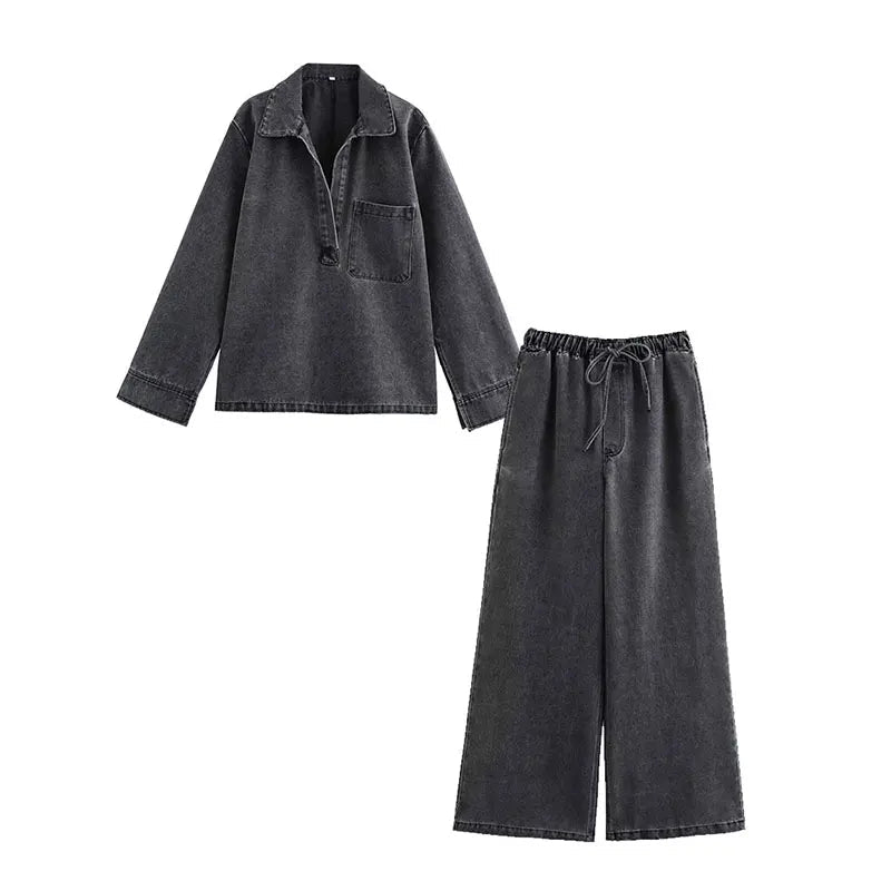 Ashford Washed Denim Set