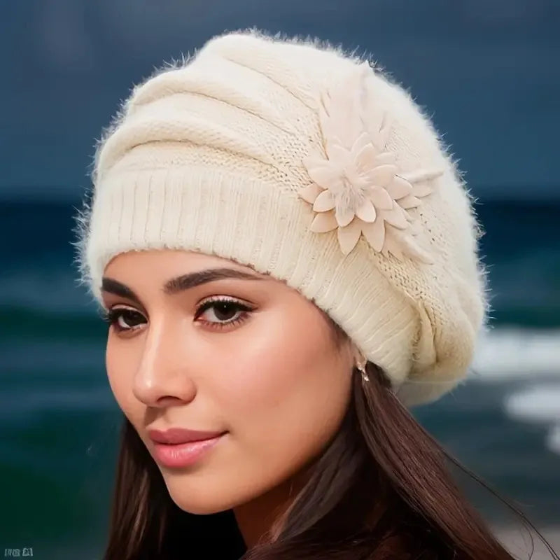 Amélie Blossom Knit Beret