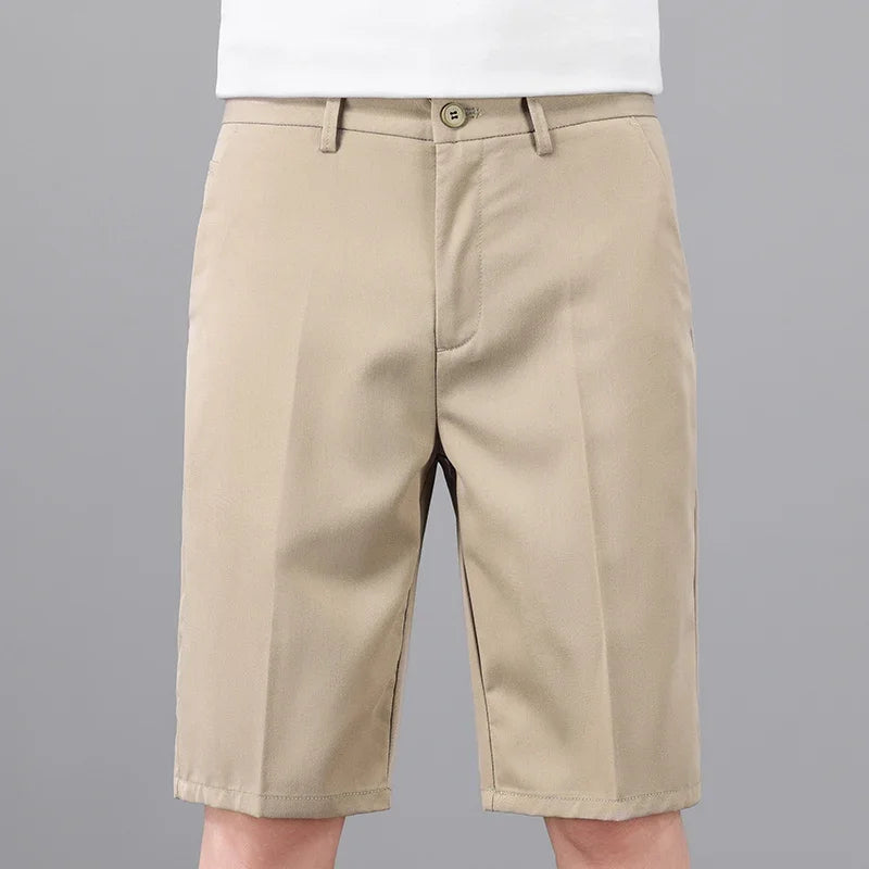 The Maison Straight Shorts — Mid-Rise Tailored Casual Short Pant for Men