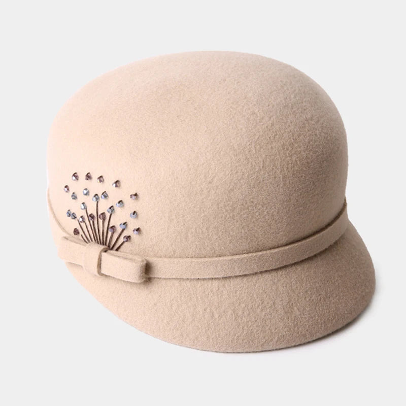 Eleanor Wool Cloche Beret