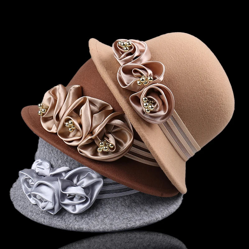 Evelyn Rose Wool Cloche