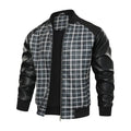 Montford Grid Leather Jacket