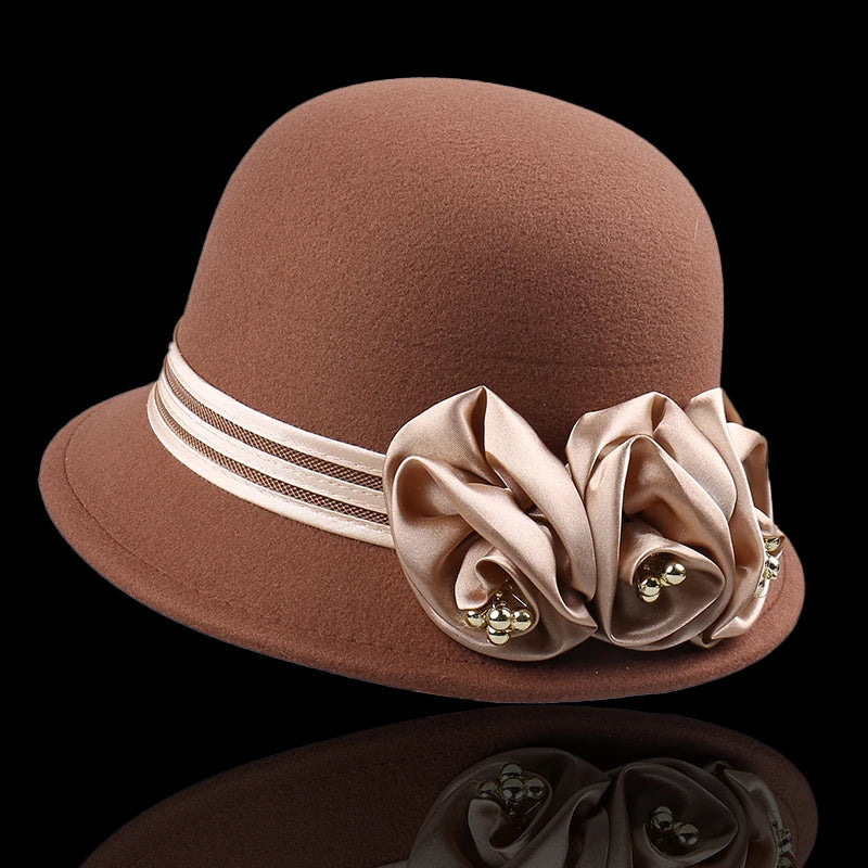 Evelyn Rose Wool Cloche
