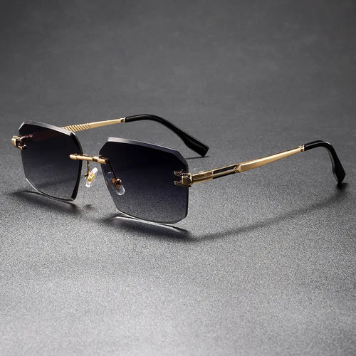 Aurel Rimless Rectangle Sunglasses