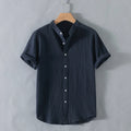 Calder Open Collar Cotton Shirt