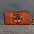Cat Vogue Vintage Leather Wallet