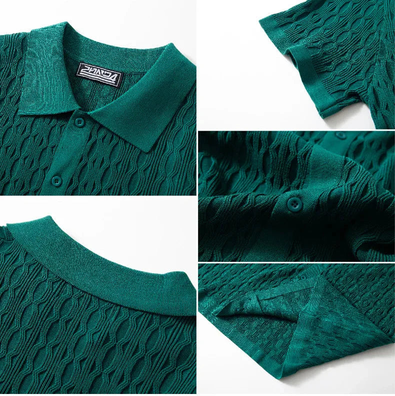 Casual Men's T-Shirt | Breathable Knitted Fabric with Relaxed Fit | Comfortable Summer Essential for Everyday Wear