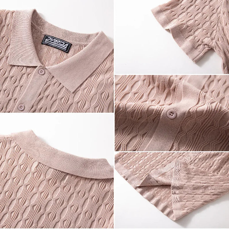 Casual Men's T-Shirt | Breathable Knitted Fabric with Relaxed Fit | Comfortable Summer Essential for Everyday Wear