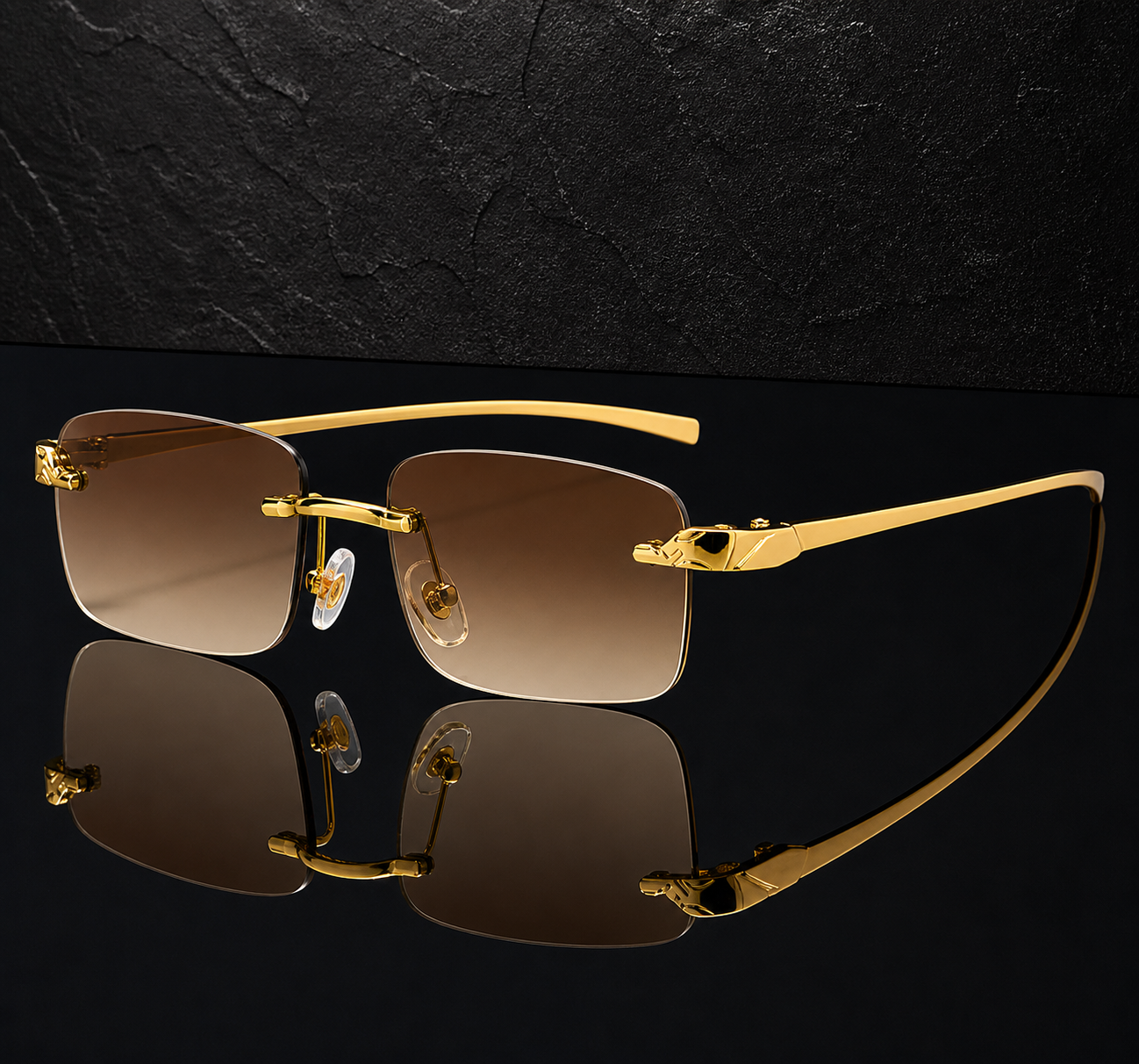 Aurum Rimless Sunglasses