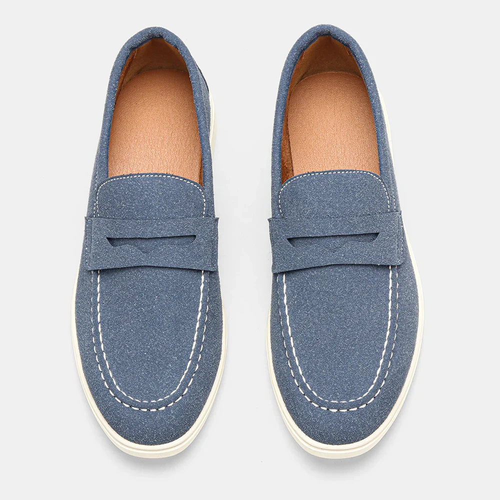 Comfortable Men's Black Loafers with Breathable Design | Stylish Casual Shoes for All-Day Wear