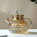 Elegant Teapot | Large Capacity Glass Teapot with Heat Resistance | Perfect for Home and Office Use