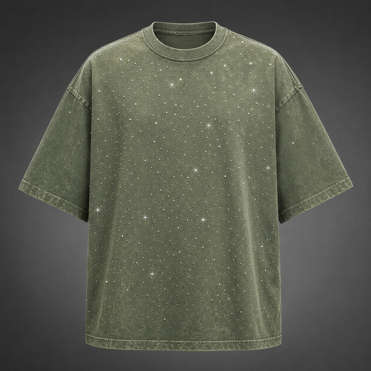 Marlow Rhinestone Cotton T-Shirt