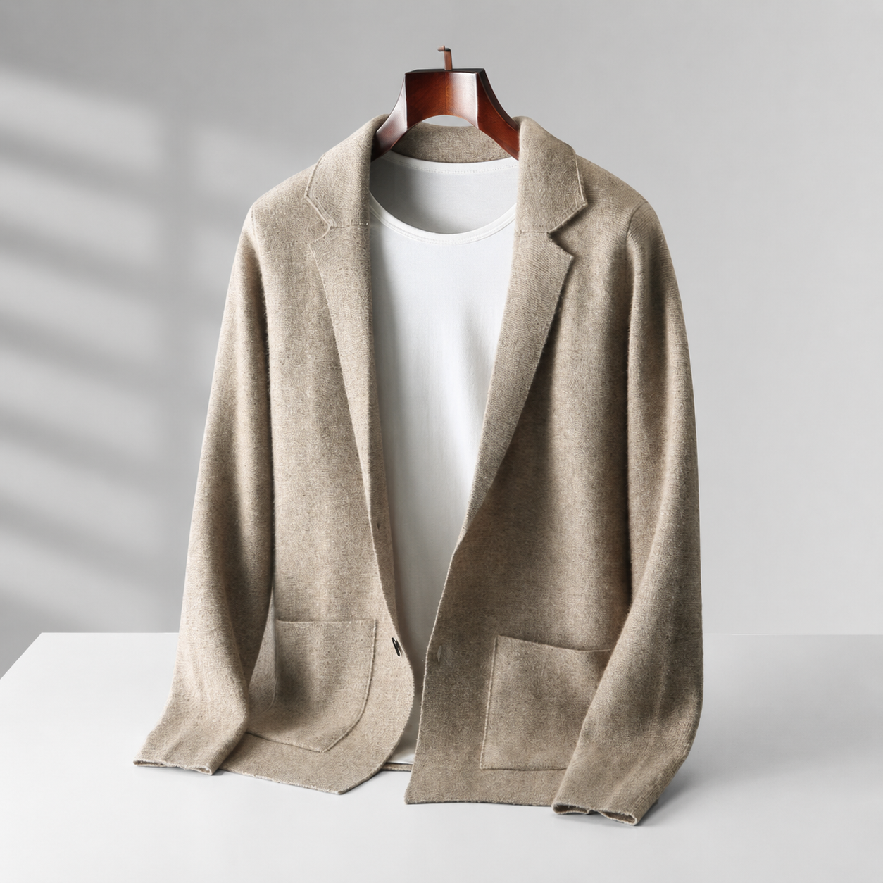 Men's High-Grade Wool Cardigan | Timeless Tailored Comfort Layer