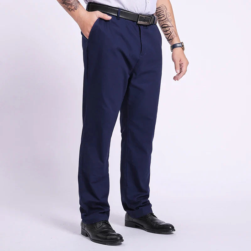 Men's 100% Cotton Chinos | Breathable Slim Fit Trousers