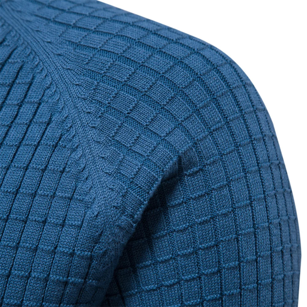 Men's 100% Cotton O-Neck Sweater | Tailored Classic Winter Essential
