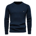 Men's 100% Cotton O-Neck Sweater | Tailored Classic Winter Essential