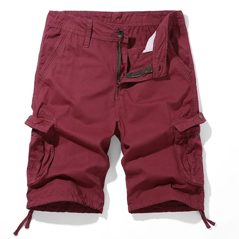 Men's Breathable Cotton Cargo Shorts | Relaxed Summer Essential Fit