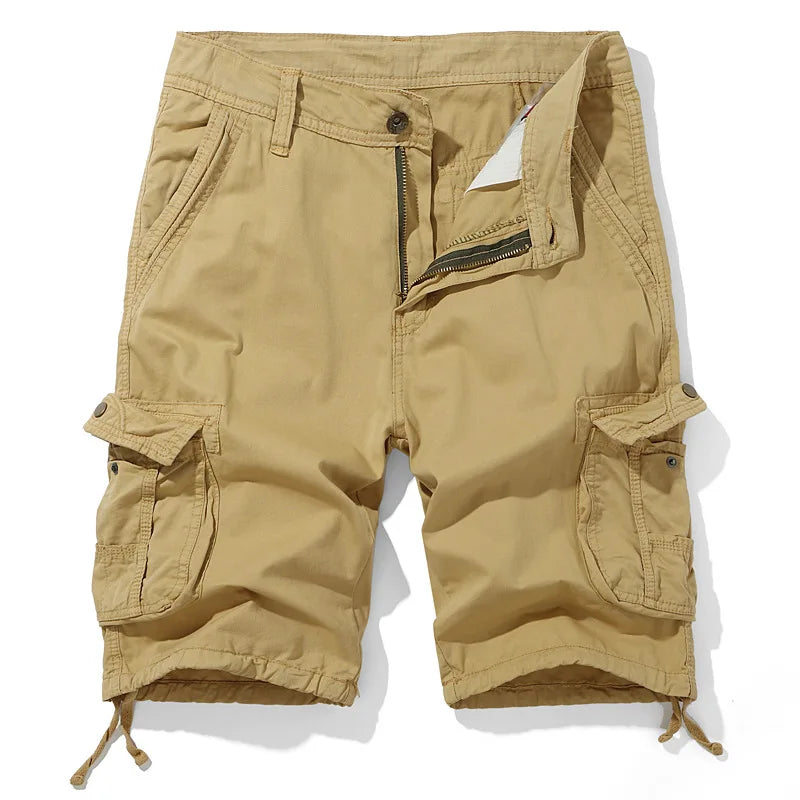 Men's Breathable Cotton Cargo Shorts | Relaxed Summer Essential Fit