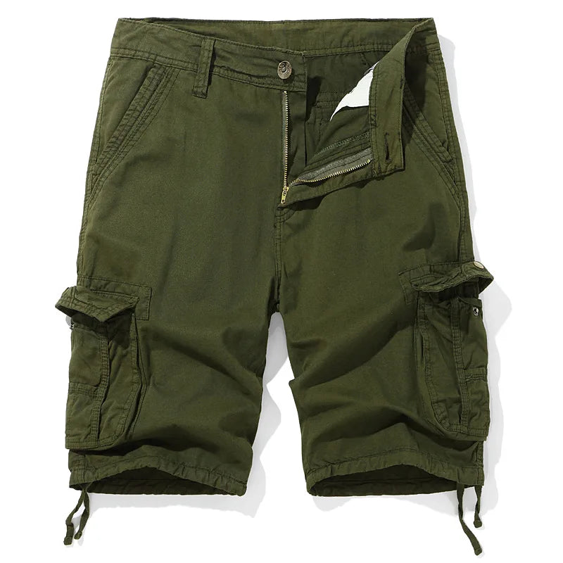 Men's Breathable Cotton Cargo Shorts | Relaxed Summer Essential Fit