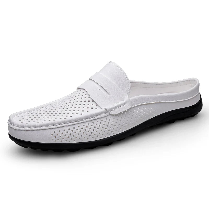 Men's Breathable Leather Walking Shoes | Comfortable Summer Casual Footwear