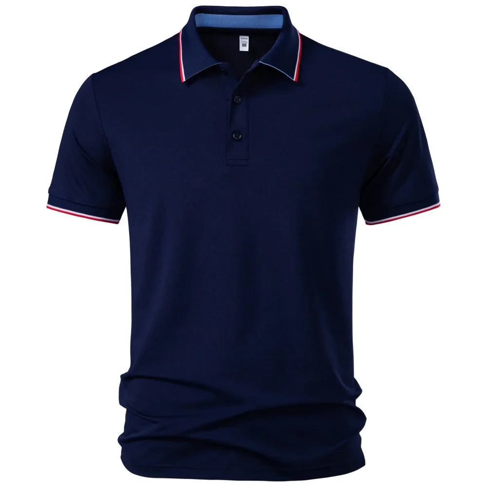 Men's Breathable Polyester Polo Shirt | Versatile Classic Everyday Essential