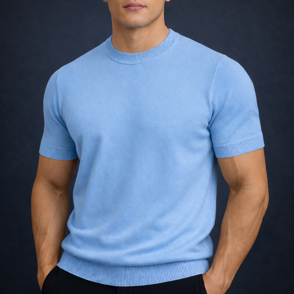 Men's Cashmere Merino Wool T-Shirt | Soft Lightweight Everyday Comfort