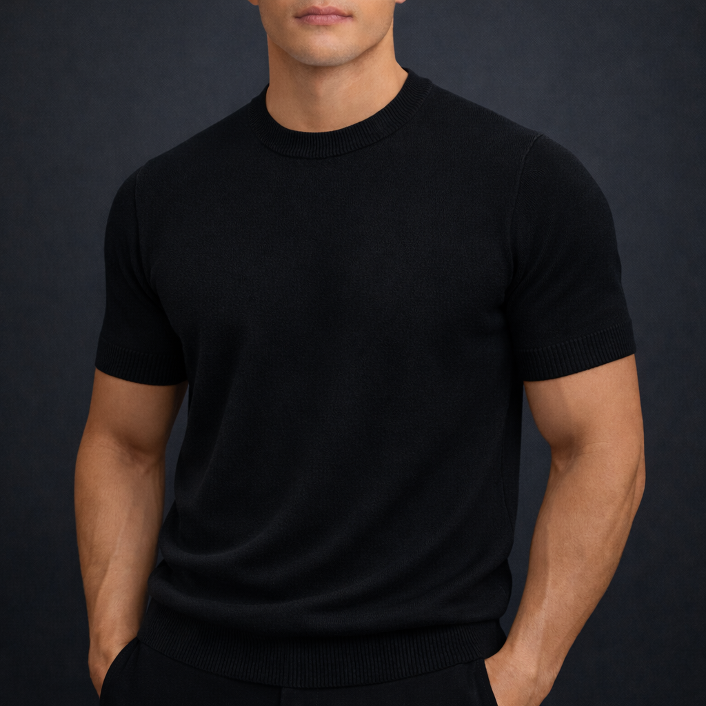 Men's Cashmere Merino Wool T-Shirt | Soft Lightweight Everyday Comfort