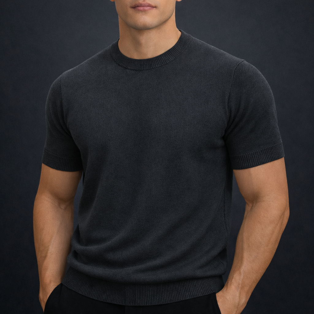 Men's Cashmere Merino Wool T-Shirt | Soft Lightweight Everyday Comfort