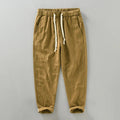 Men's Cotton-Linen Blend Joggers | Tailored Lightweight Comfort