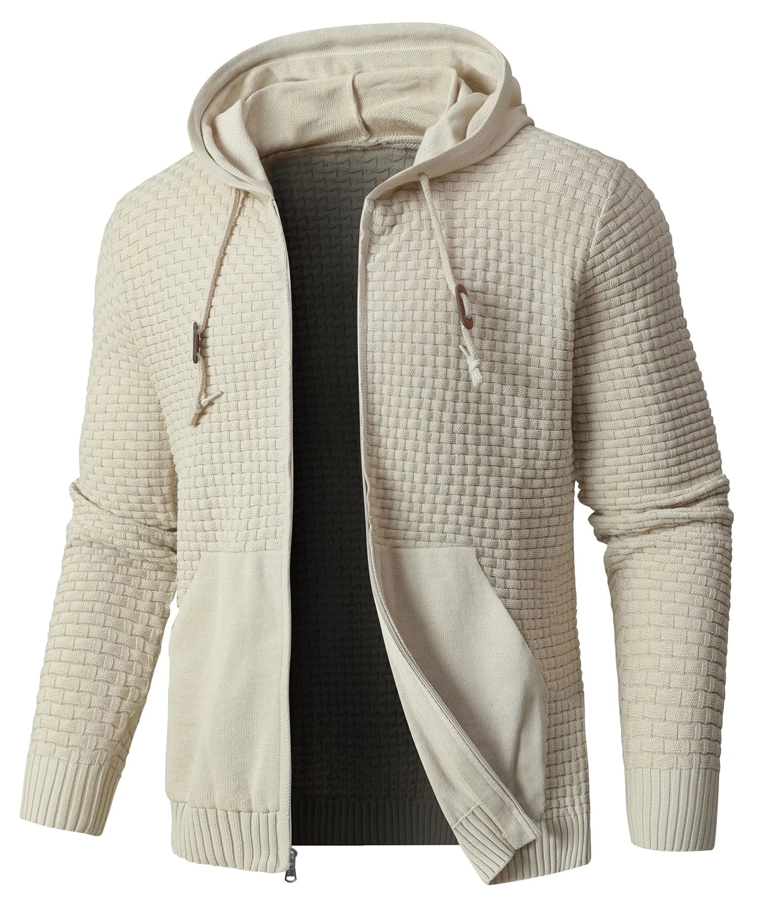 Men's Cotton Blend Hooded Sweatshirt | Lightweight Breathable Spring Layer