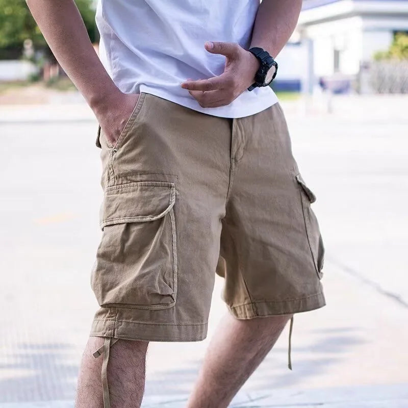 Men's Cotton Cargo Shorts | Lightweight Casual Summer Fit | All-Day Comfort Essentials