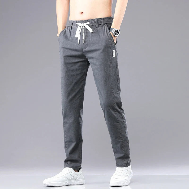Men's Cotton Chino Pants | Tailored Classic Comfort Fit