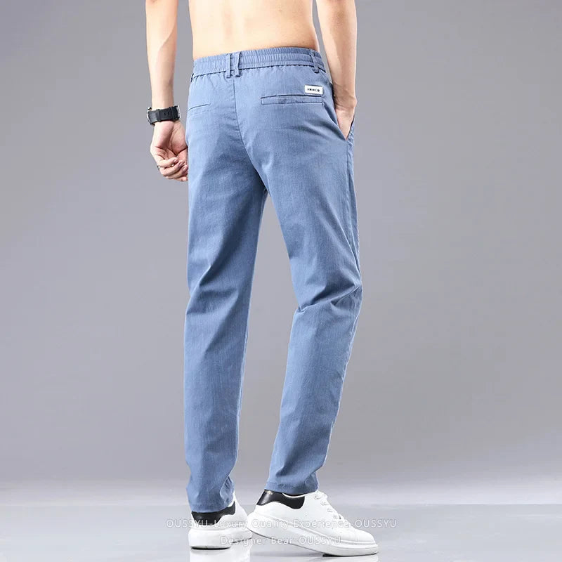 Men's Cotton Chino Pants | Tailored Classic Comfort Fit