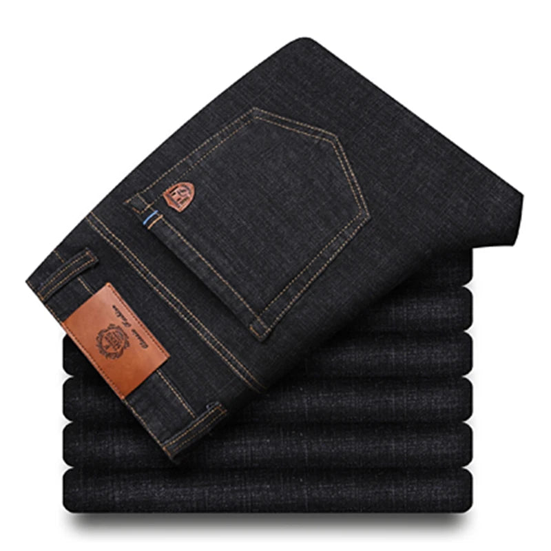 Men's Cotton Denim Jeans | Timeless Structured Elegance