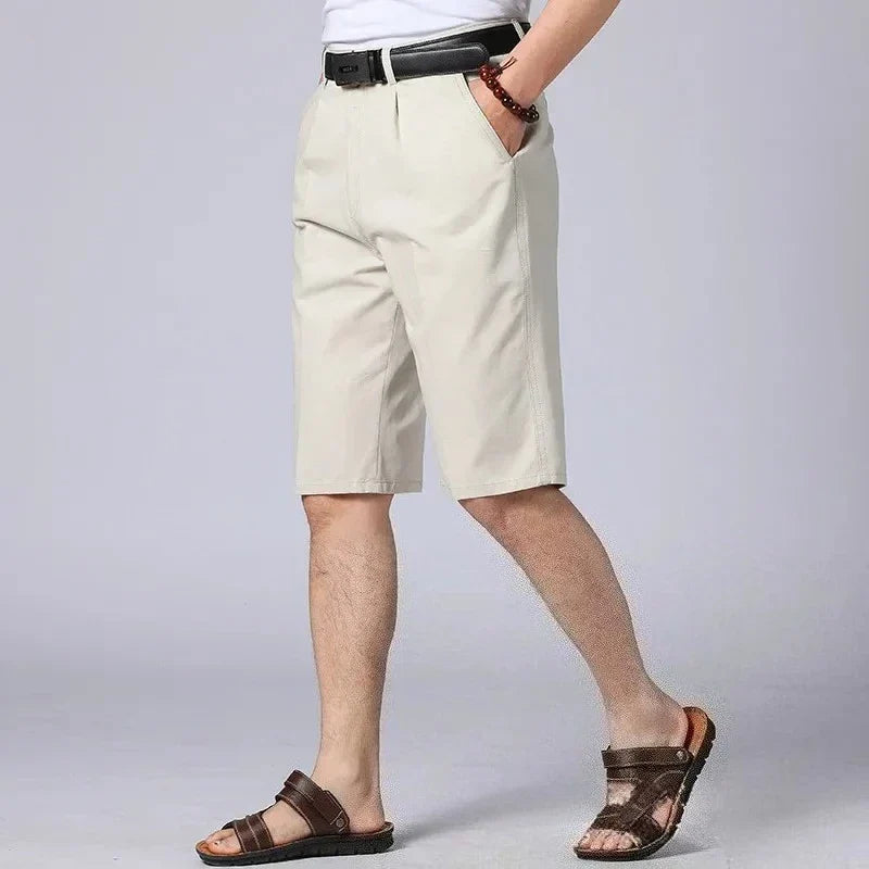 Men's Cotton Seven-Point Trousers | Comfortable Relaxed Fit for Everyday Wear