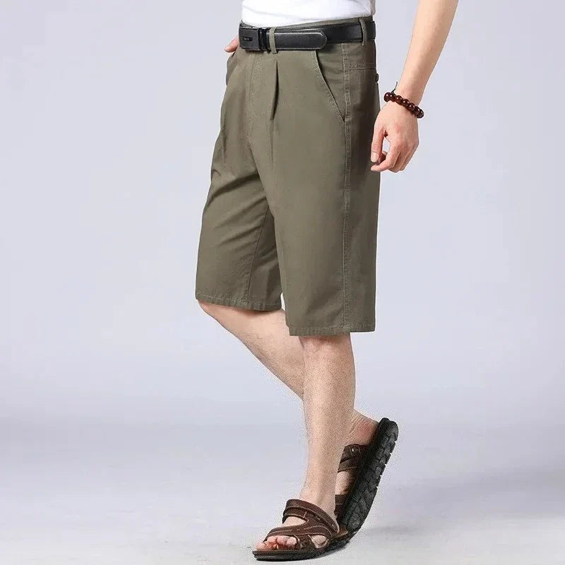 Men's Cotton Seven-Point Trousers | Comfortable Relaxed Fit for Everyday Wear