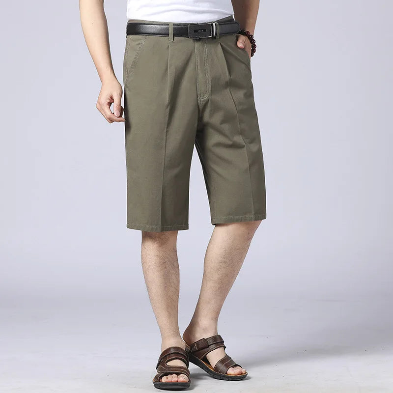 Men's Cotton Seven-Point Trousers | Comfortable Relaxed Fit for Everyday Wear