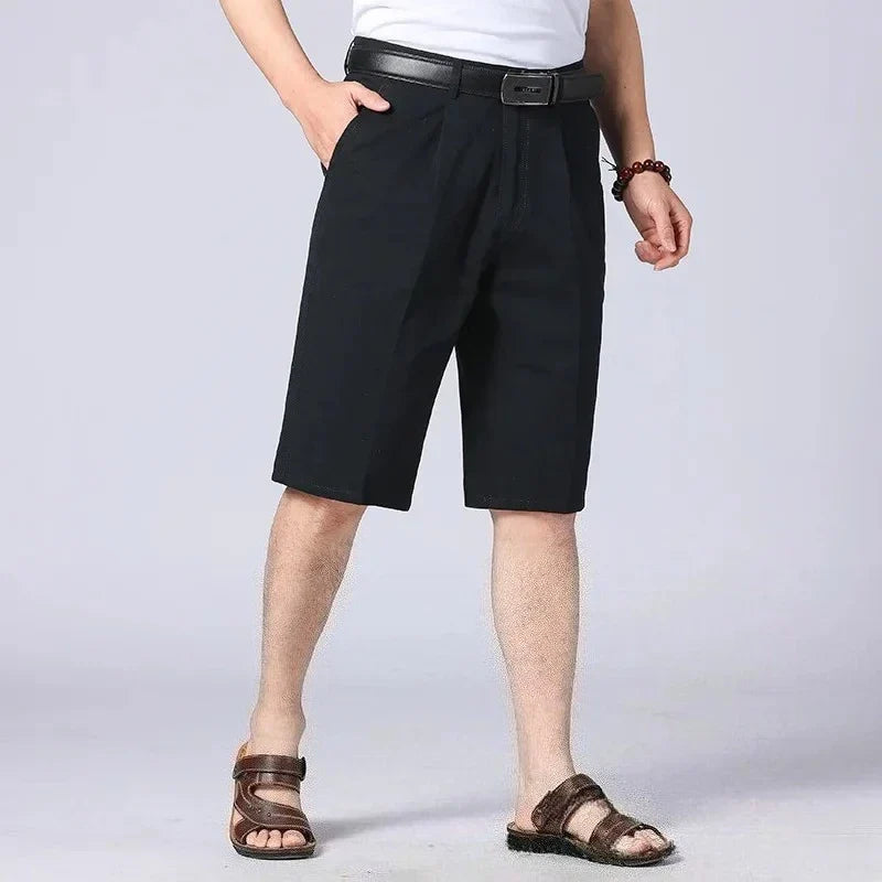 Men's Cotton Seven-Point Trousers | Comfortable Relaxed Fit for Everyday Wear