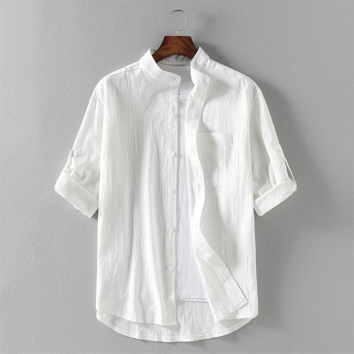 Men's Cotton Short-Sleeved Shirt | Stylish Breathable Summer Essential