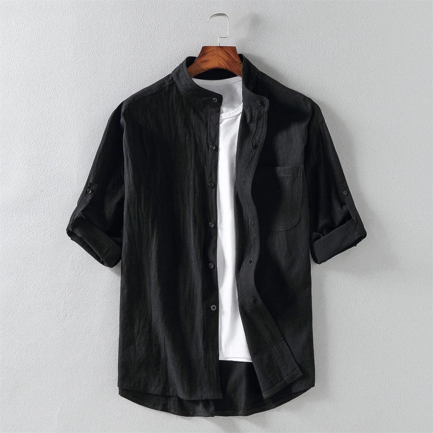 Men's Cotton Short-Sleeved Shirt | Stylish Breathable Summer Essential