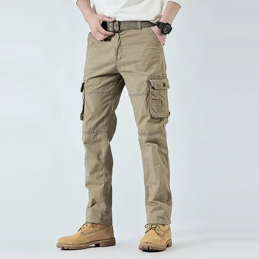 Men's Cotton Stretch Cargo Pants | Tactical Outdoor Comfort Design | Versatile All-Day Fit