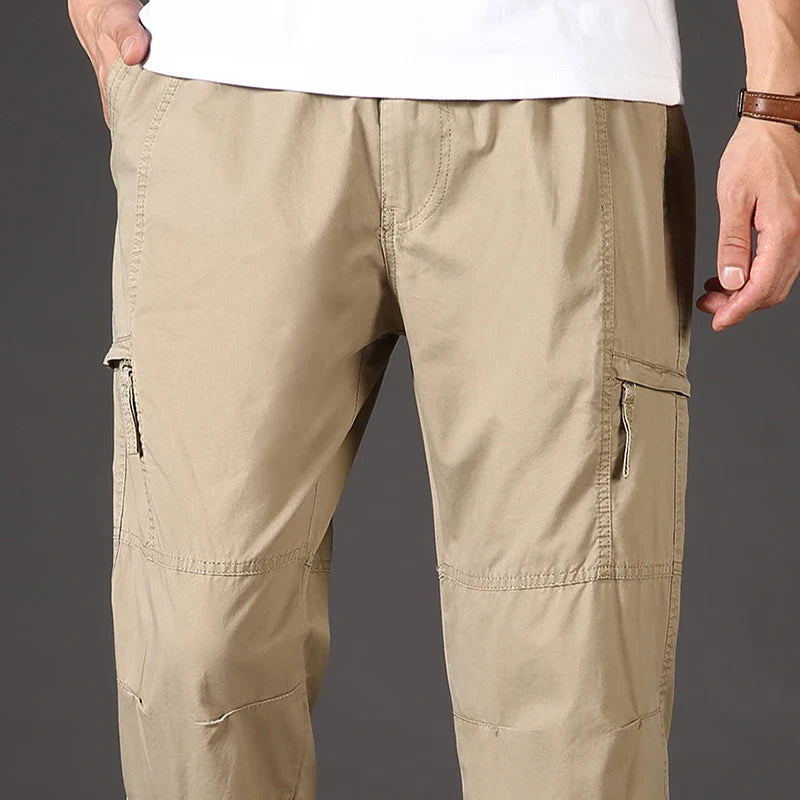Men's Durable Elastic Waist Cargo Pants | Versatile All-Day Comfort Fit