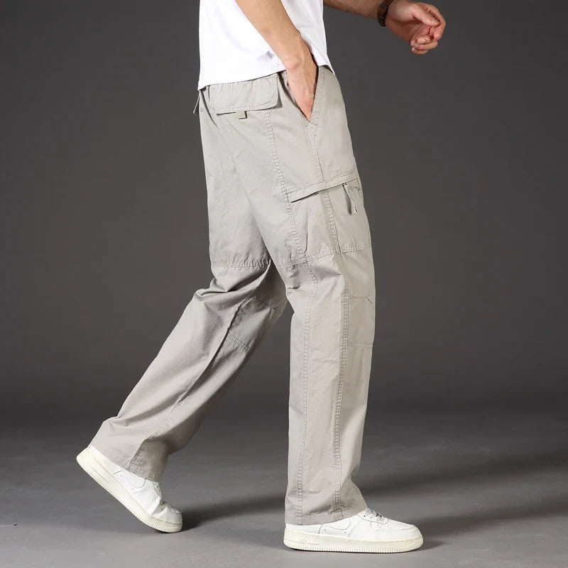 Men's Durable Elastic Waist Cargo Pants | Versatile All-Day Comfort Fit