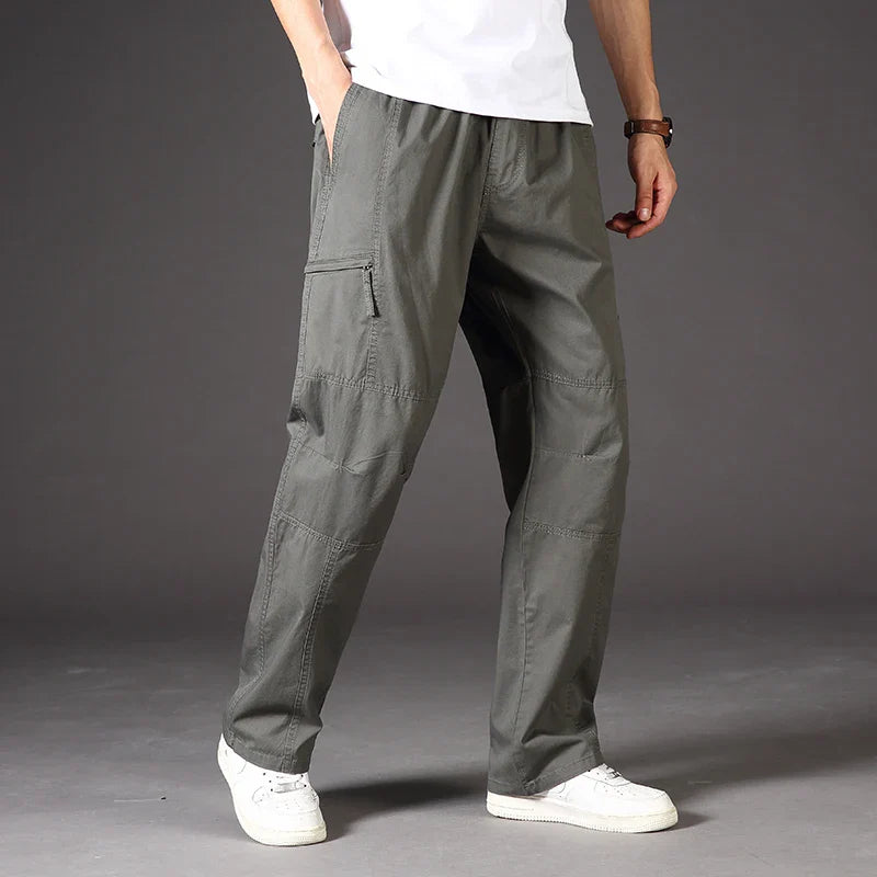 Men's Durable Elastic Waist Cargo Pants | Versatile All-Day Comfort Fit