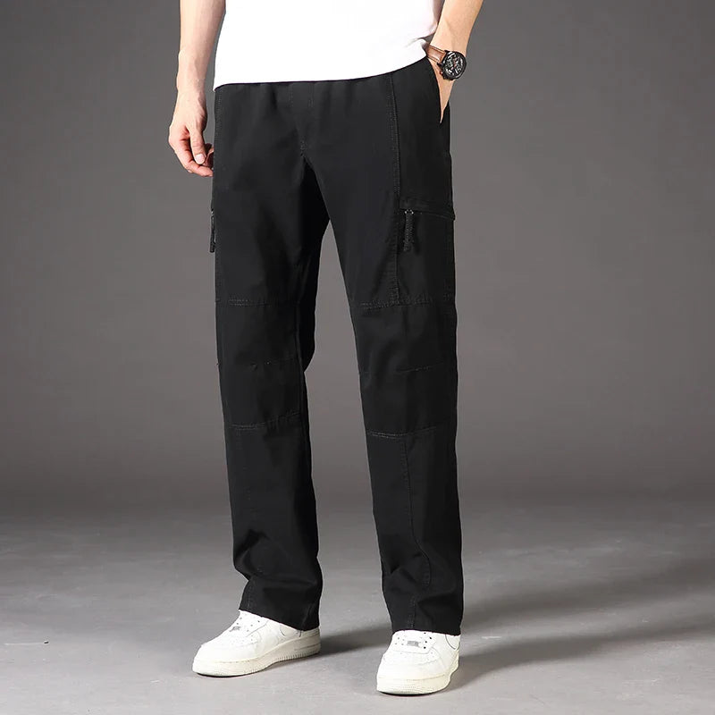 Men's Durable Elastic Waist Cargo Pants | Versatile All-Day Comfort Fit